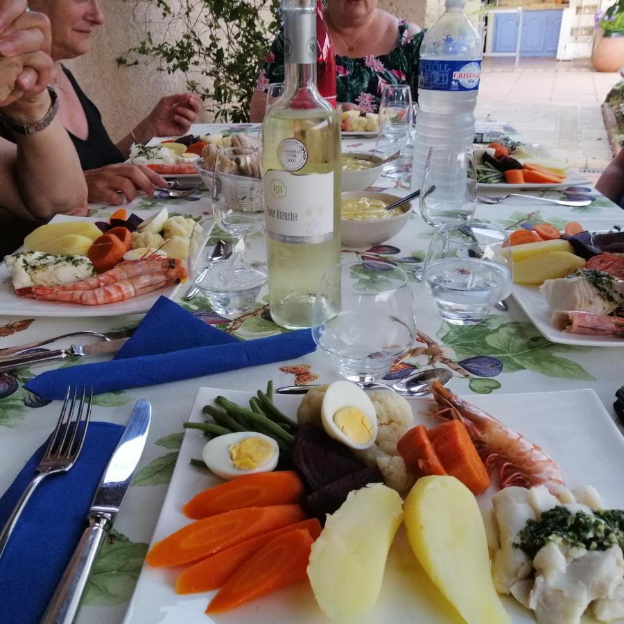 Chambre Et Table D'Hotes Villa Pomponette น็องส์-เลส์-แป็งส์ ภายนอก รูปภาพ